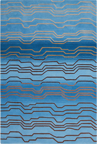 Nourison Contour CON04 Azure Area Rug Main Image