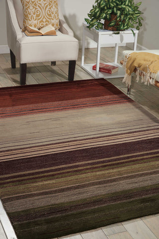 Nourison Contour CON15 Forest Area Rug Room Image Feature