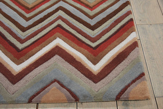 Nourison Contour CON23 Multicolor Area Rug Detail Image