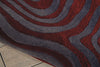 Nourison Contour CON24 Sangria Area Rug Detail Image