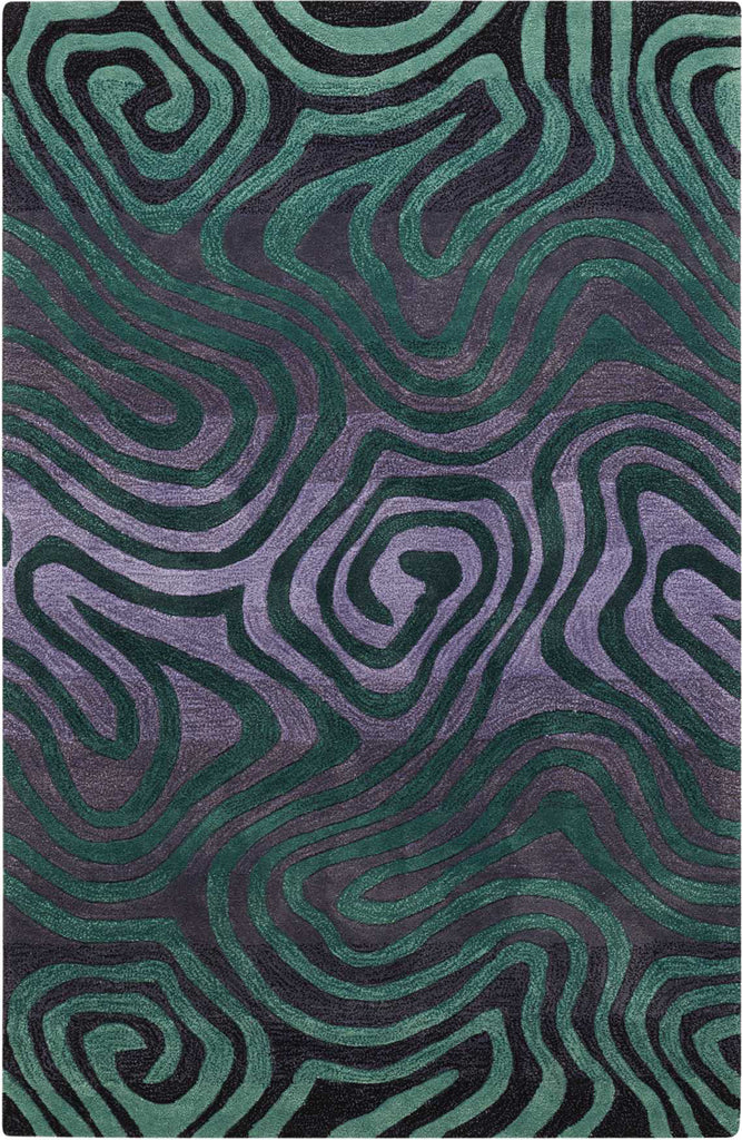 Nourison Contour CON24 Smoke Teal Area Rug