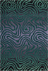 Nourison Contour CON24 Smoke Teal Area Rug 5' X 7'6''