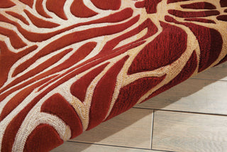 Nourison Contour CON25 Flame Area Rug Detail Image