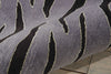 Nourison Contour CON30 Black Grey Area Rug Detail Image