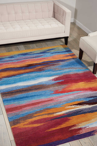 Nourison Contour CON78 Sunset Area Rug Room Image Feature