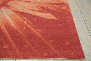 Nourison Coastal CSTL2 Red Area Rug Detail Image