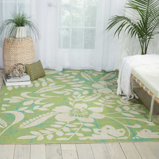 Nourison Coastal CSTL3 Green Area Rug Room Image Feature