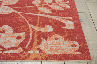 Nourison Coastal CSTL3 Red Area Rug Detail Image