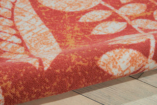 Nourison Coastal CSTL3 Red Area Rug Detail Image