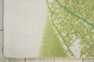 Nourison Coastal CSTL4 Green Area Rug Corner Image