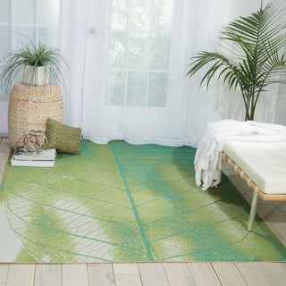 Nourison Coastal CSTL4 Green Area Rug Room Image Feature