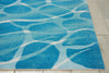 Nourison Coastal CSTL5 Aqua Area Rug Detail Image