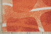 Nourison Coastal CSTL5 Orange Area Rug Corner Image