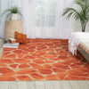 Nourison Coastal CSTL5 Orange Area Rug Room Image Feature