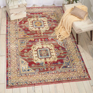 Nourison Covina COV01 Brick Area Rug Room Image