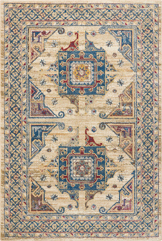 Nourison Covina COV01 Ivory Blue Area Rug main image