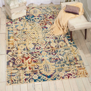 Nourison Covina COV02 Multicolor Area Rug Room Image Feature