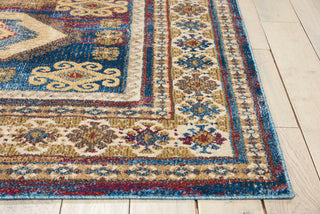 Nourison Covina COV03 Blue Area Rug Detail Image