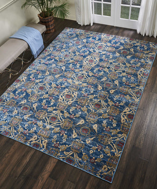 Nourison Covina COV05 Denim Area Rug Room Image