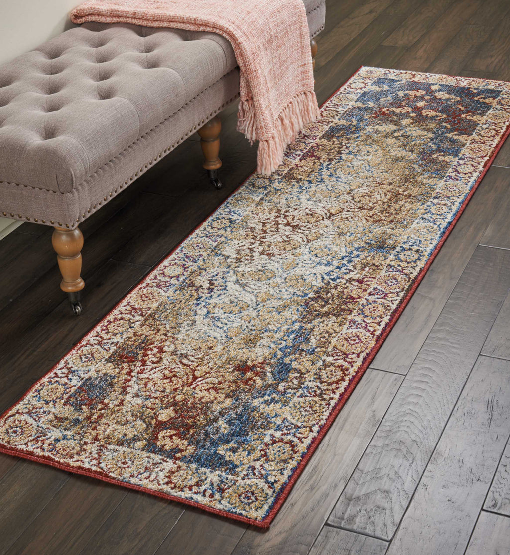 Nourison Covina COV06 Multicolor Area Rug Room Image Feature