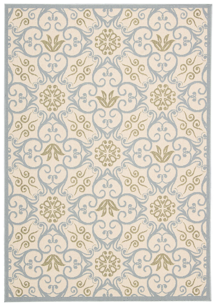 Nourison Caribbean CRB02 Ivory Blue Area Rug main image