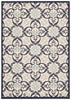 Nourison Caribbean CRB02 Ivory Navy Area Rug main image