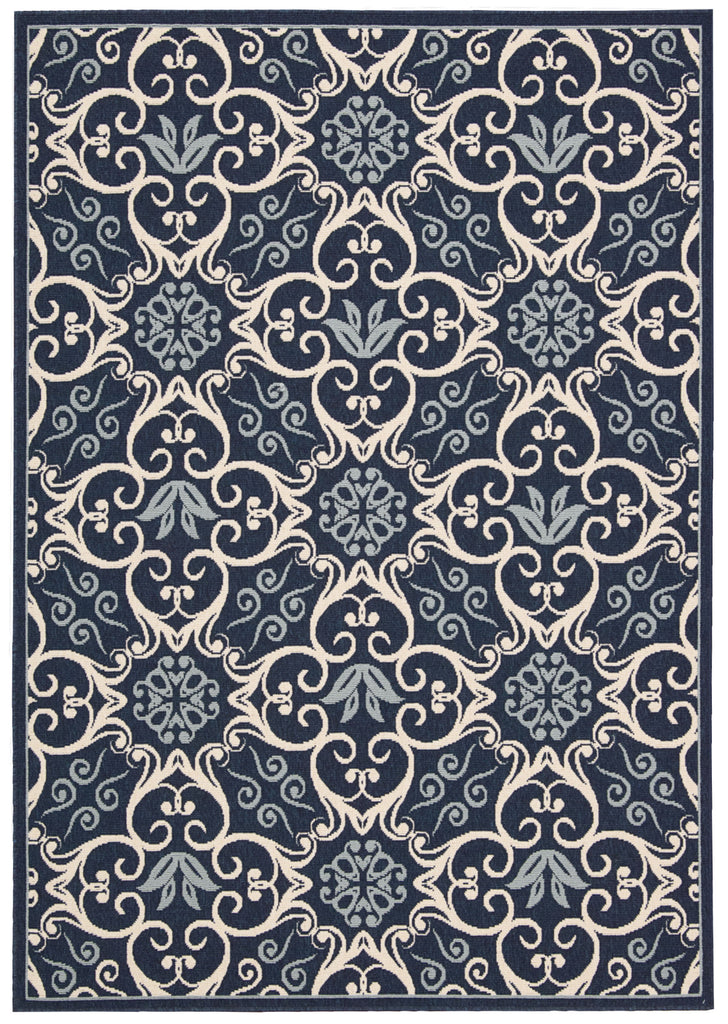 Nourison Caribbean CRB02 Navy Area Rug main image