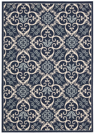 Nourison Caribbean CRB02 Navy Area Rug main image