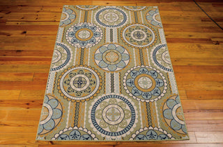 Nourison Caribbean CRB03 Yellow Area Rug Main Image
