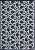 Nourison Caribbean CRB05 Navy Area Rug Corner Image