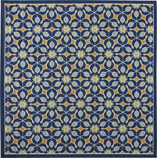 Nourison Caribbean CRB07 Navy Area Rug Squair