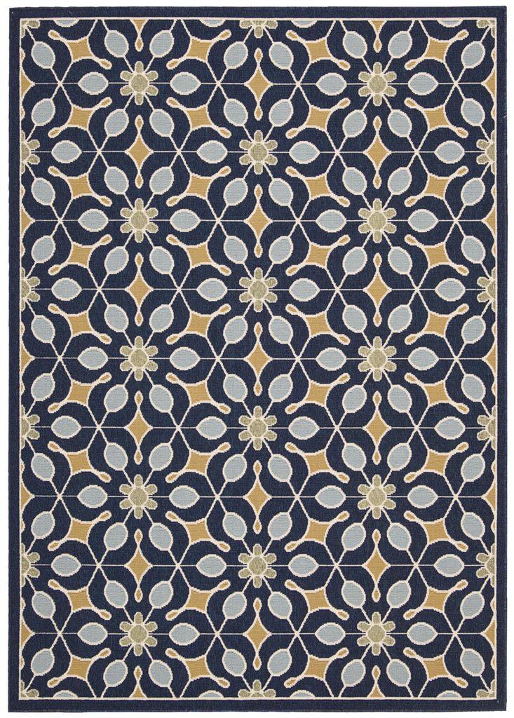 Nourison Caribbean CRB07 Navy Area Rug main image