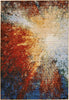 Nourison Chroma CRM02 Red Flare Area Rug 4' X 6'