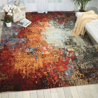 Nourison Chroma CRM03 Ember Glow Area Rug Room Image