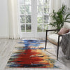 Nourison Chroma CRM05 Crimson Tide Area Rug Room Image Feature