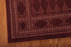 Nourison Cosmopolitan CS94 Burgundy Area Rug Corner Image