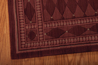 Nourison Cosmopolitan CS94 Burgundy Area Rug Corner Image