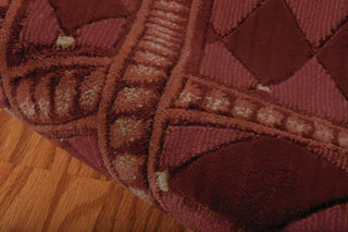 Nourison Cosmopolitan CS94 Burgundy Area Rug Detail Image