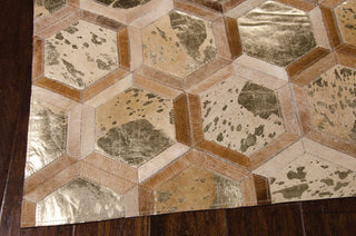 Nourison City Chic MA100 Amber Gold Area Rug by Michael Amini 6' X 8'