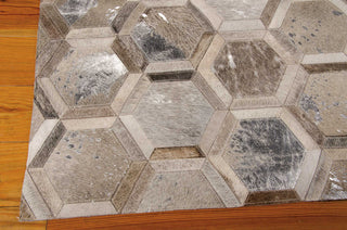 Nourison City Chic MA100 Silver Area Rug by Michael Amini