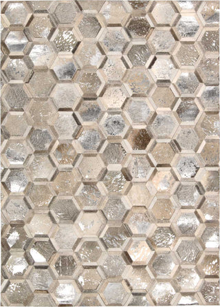 Nourison City Chic MA100 Silver Area Rug by Michael Amini