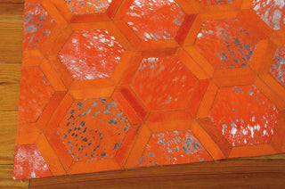 Nourison City Chic MA100 Tangerine Area Rug by Michael Amini