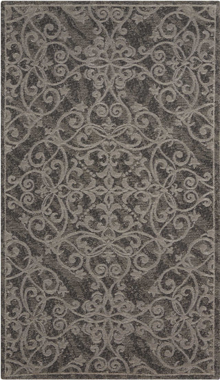 Nourison Damask DAS01 Grey Area Rug main image