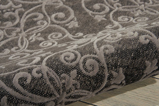 Nourison Damask DAS01 Grey Area Rug Detail Image