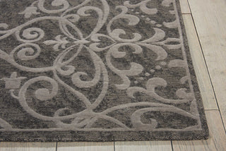 Nourison Damask DAS01 Grey Area Rug Detail Image