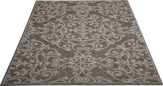 Nourison Damask DAS01 Grey Area Rug Main Image