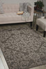 Nourison Damask DAS01 Grey Area Rug 5' X 7'