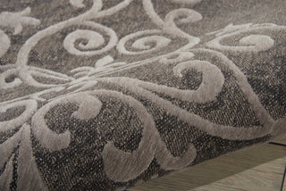 Nourison Damask DAS01 Grey Area Rug Detail Image