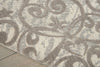 Nourison Damask DAS01 Ivory/Grey Area Rug Detail Image
