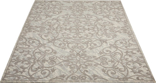 Nourison Damask DAS01 Ivory/Grey Area Rug Main Image